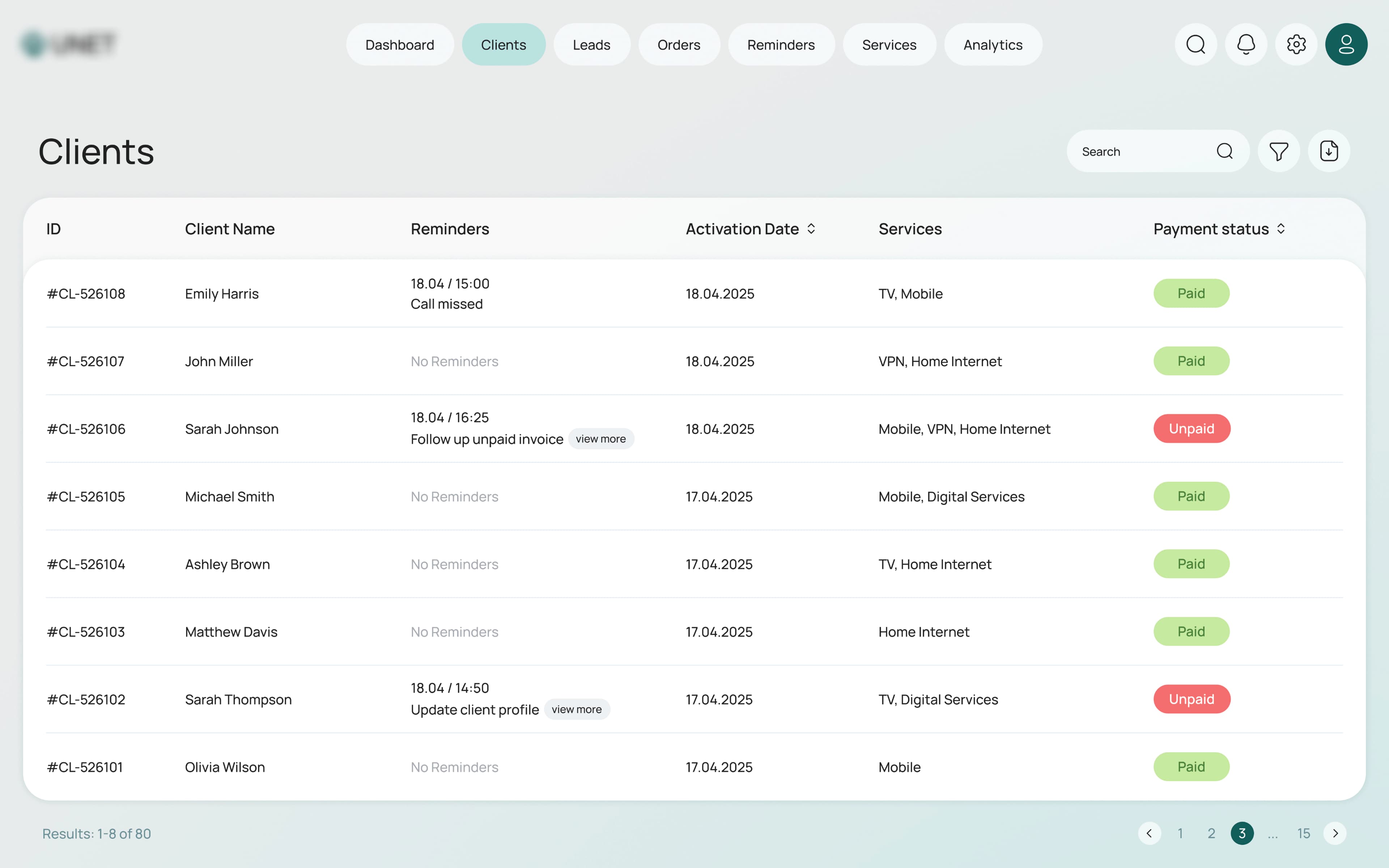Result application image